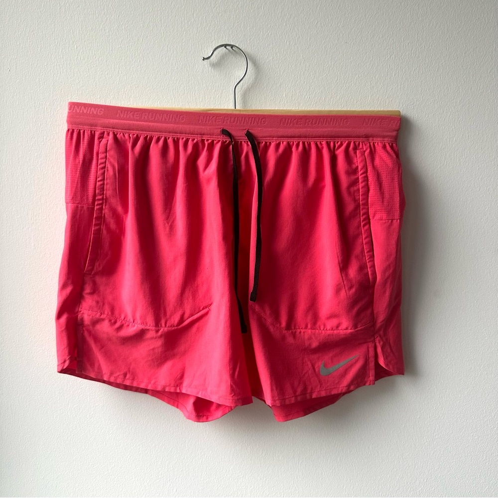 Nike Medium Dri-FIT Men’s Pink Athletic Running Shorts DM4755-629 Pockets Lined